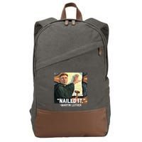 Funny Martin Luther Nailed It Graphic Design Cotton Canvas Backpack