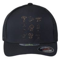 Fungi Mushroom Lover Mycology Vintage Goth Style Flexfit Unipanel Trucker Cap