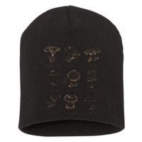 Fungi Mushroom Lover Mycology Vintage Goth Style Short Acrylic Beanie