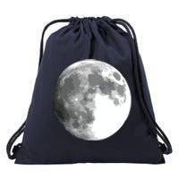 Full Moon Luna Astronomy Space Galaxy Stars Drawstring Bag