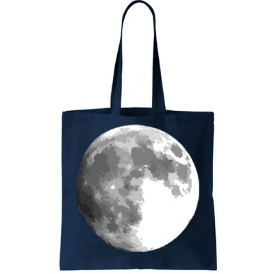 Full Moon Luna Astronomy Space Galaxy Stars Tote Bag