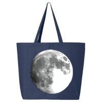 Full Moon Luna Astronomy Space Galaxy Stars 25L Jumbo Tote