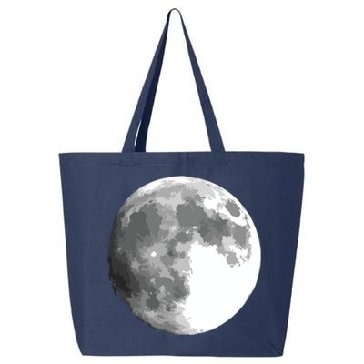 Full Moon Luna Astronomy Space Galaxy Stars 25L Jumbo Tote