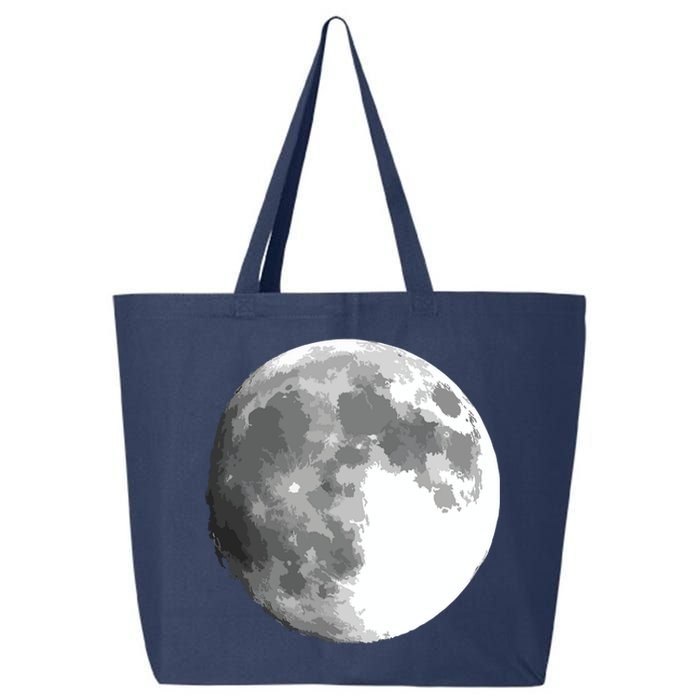 Full Moon Luna Astronomy Space Galaxy Stars 25L Jumbo Tote