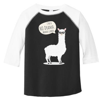 Funny Mama Llama No Drama Alpaca Toddler Fine Jersey T-Shirt