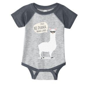 Funny Mama Llama No Drama Alpaca Infant Baby Jersey Bodysuit