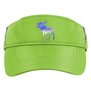 Funny Moose Lover Geometric Moose Design With Humorous Quote Gift Adult Drive Performance Visor