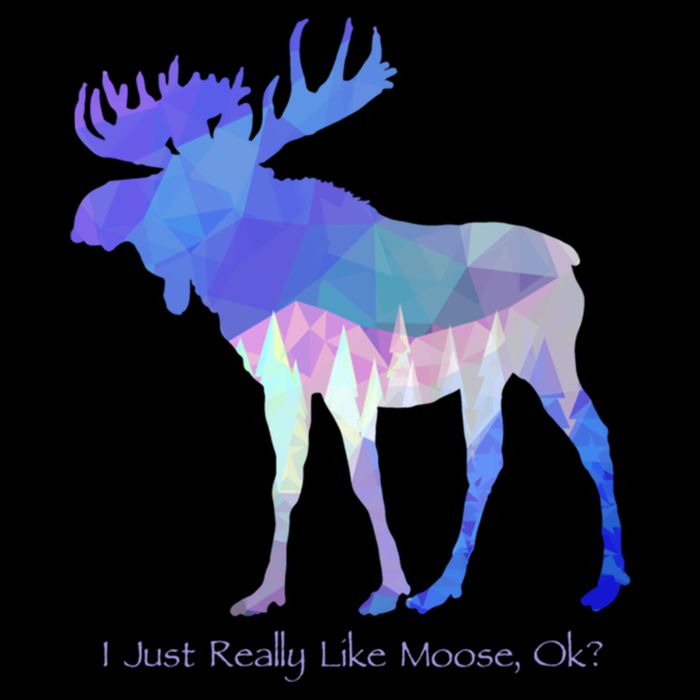 Funny Moose Lover Geometric Moose Design With Humorous Quote Gift Impact Tech Backpack