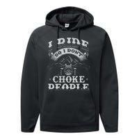 Funny Motorcycle Lover Motorbike Rider Performance Fleece Hoodie