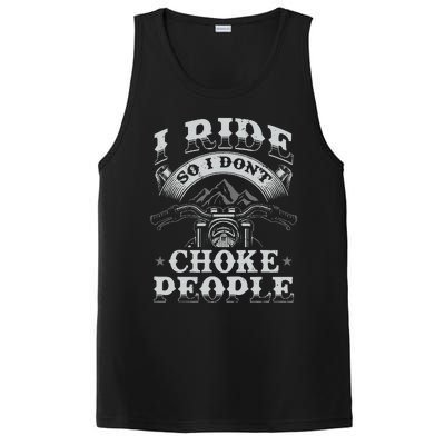 Funny Motorcycle Lover Motorbike Rider PosiCharge Competitor Tank