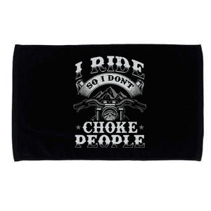 Funny Motorcycle Lover Motorbike Rider Microfiber Hand Towel