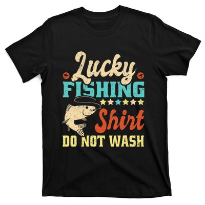 Funny My Lucky Fishing dad T-Shirt