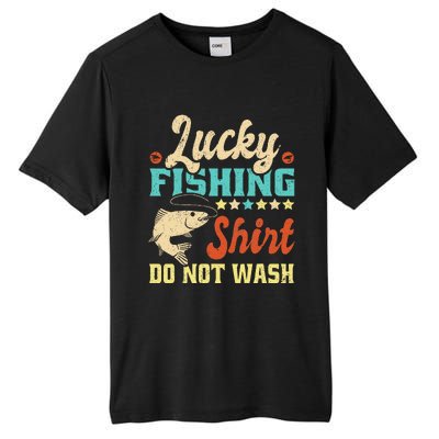 Funny My Lucky Fishing dad Tall Fusion ChromaSoft Performance T-Shirt