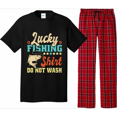 Funny My Lucky Fishing dad Pajama Set