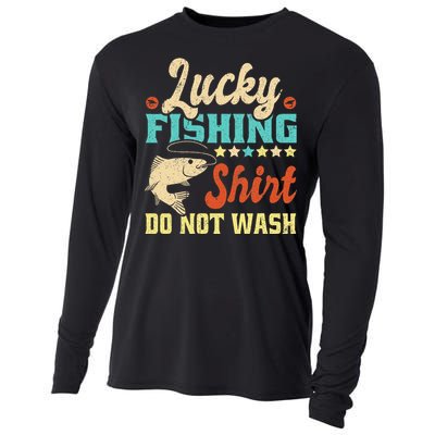 Funny My Lucky Fishing dad Cooling Performance Long Sleeve Crew