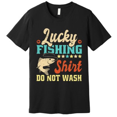 Funny My Lucky Fishing dad Premium T-Shirt