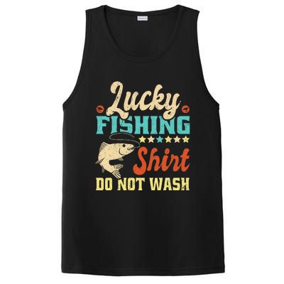 Funny My Lucky Fishing dad PosiCharge Competitor Tank