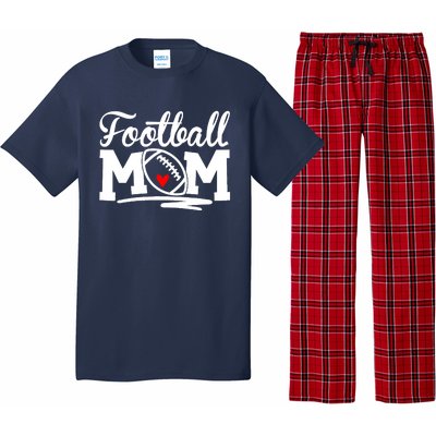 Football Mom Leopard Football Love Football Player Pajama Set