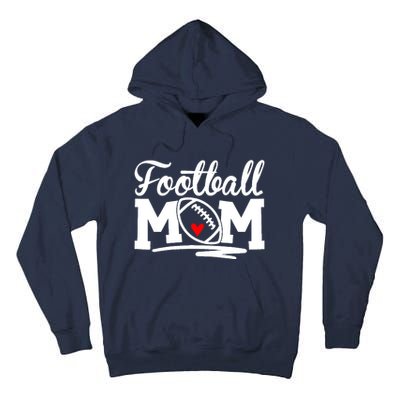 Football Mom Leopard Football Love Football Player Tall Hoodie