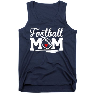 Football Mom Leopard Football Love Football Player Tank Top