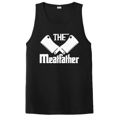 Funny Meat Lover BBQ Steak Barbecue Beef Cow Grilling PosiCharge Competitor Tank