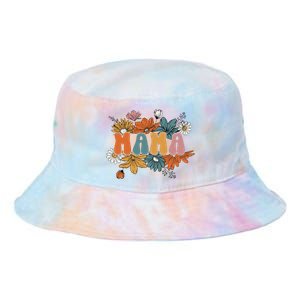 Floral Mama Life Thankful Mama Fall Thanksgiving Mothers Day Tie Dye Newport Bucket Hat