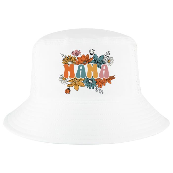 Floral Mama Life Thankful Mama Fall Thanksgiving Mothers Day Cool Comfort Performance Bucket Hat