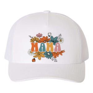 Floral Mama Life Thankful Mama Fall Thanksgiving Mothers Day Yupoong Adult 5-Panel Trucker Hat