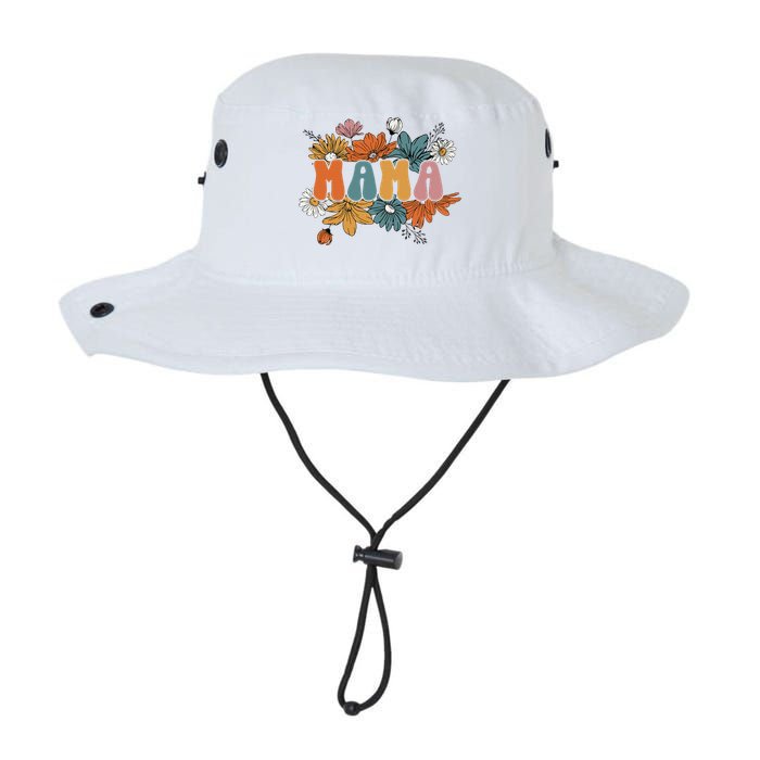 Floral Mama Life Thankful Mama Fall Thanksgiving Mothers Day Legacy Cool Fit Booney Bucket Hat