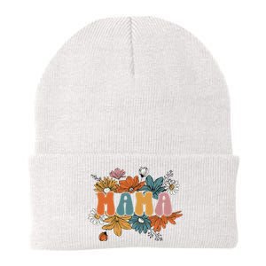 Floral Mama Life Thankful Mama Fall Thanksgiving Mothers Day Knit Cap Winter Beanie