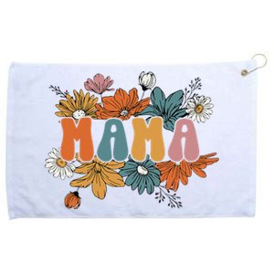 Floral Mama Life Thankful Mama Fall Thanksgiving Mothers Day Grommeted Golf Towel