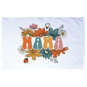 Floral Mama Life Thankful Mama Fall Thanksgiving Mothers Day Microfiber Hand Towel