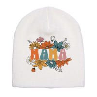 Floral Mama Life Thankful Mama Fall Thanksgiving Mothers Day Short Acrylic Beanie