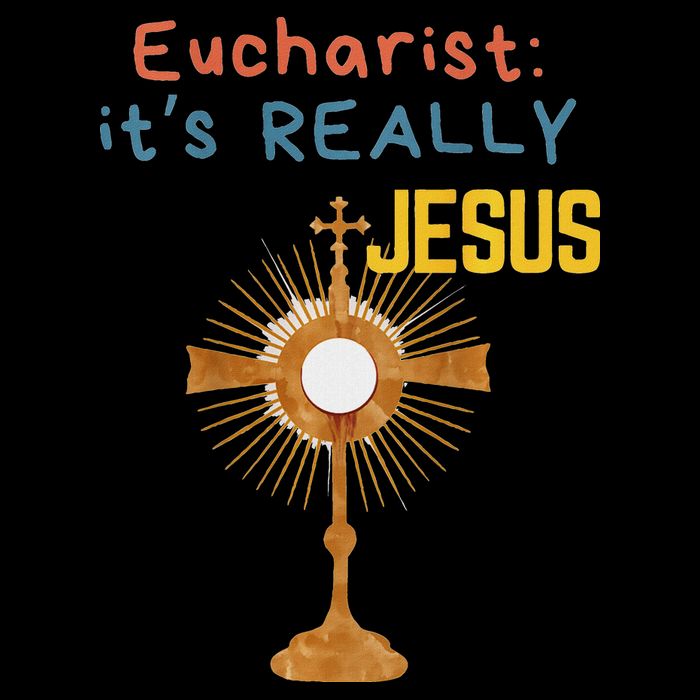 Front My Lord Monstrance Back Eucharist ItS Really Jesus Backpack