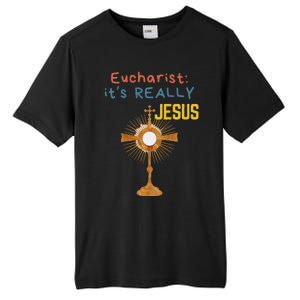 Front My Lord Monstrance Back Eucharist ItS Really Jesus Tall Fusion ChromaSoft Performance T-Shirt