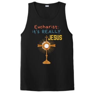 Front My Lord Monstrance Back Eucharist ItS Really Jesus PosiCharge Competitor Tank