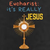 Front My Lord Monstrance Back Eucharist ItS Really Jesus Golf Towel