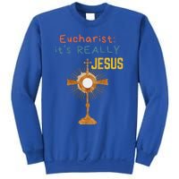 Front My Lord Monstrance Back Eucharist ItS Really Jesus Sweatshirt