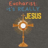 Front My Lord Monstrance Back Eucharist ItS Really Jesus Cotton Canvas Backpack