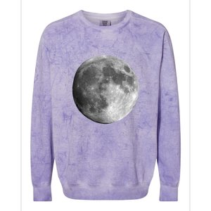 Full Moon Luna Astronomy Space Galaxy Stars Colorblast Crewneck Sweatshirt