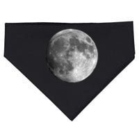 Full Moon Luna Astronomy Space Galaxy Stars USA-Made Doggie Bandana