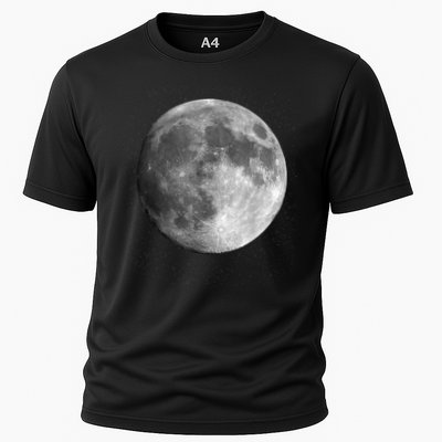 Full Moon Luna Astronomy Space Galaxy Stars Performance Shirt