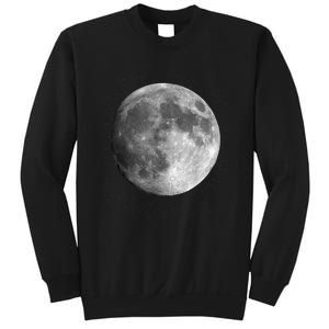 Full Moon Luna Astronomy Space Galaxy Stars Sweatshirt