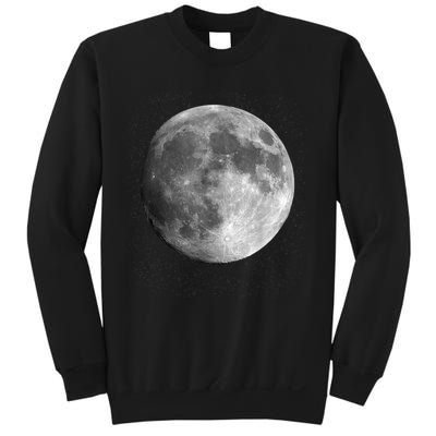 Full Moon Luna Astronomy Space Galaxy Stars Sweatshirt