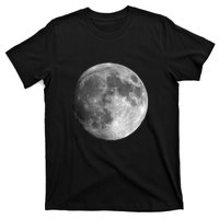 Full Moon Luna Astronomy Space Galaxy Stars T-Shirt