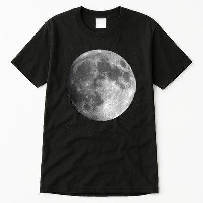 Full Moon Luna Astronomy Space Galaxy Stars Tall T-Shirt
