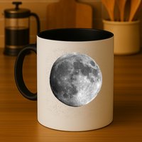 Full Moon Luna Astronomy Space Galaxy Stars Mug