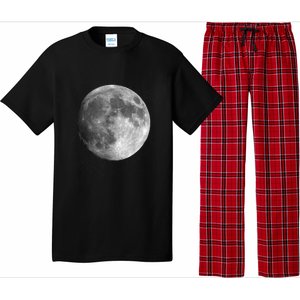 Full Moon Luna Astronomy Space Galaxy Stars Pajama Set