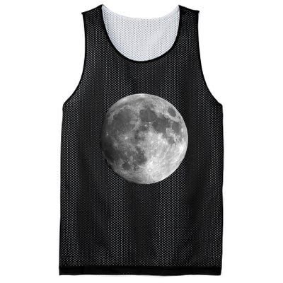 Full Moon Luna Astronomy Space Galaxy Stars Mesh Reversible Basketball Jersey Tank