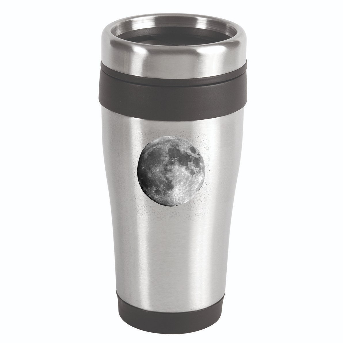 Full Moon Luna Astronomy Space Galaxy Stars 16oz Travel Tumbler